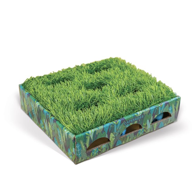 Rotaļlieta kaķiem Grass Patch Hunting Box