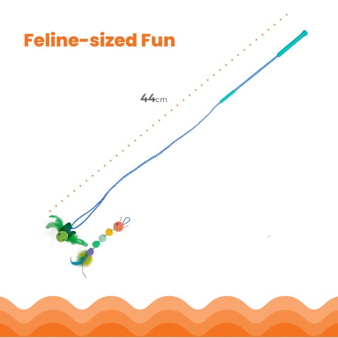 Rotaļlieta kaķiem Tail Teaser Ground Prey