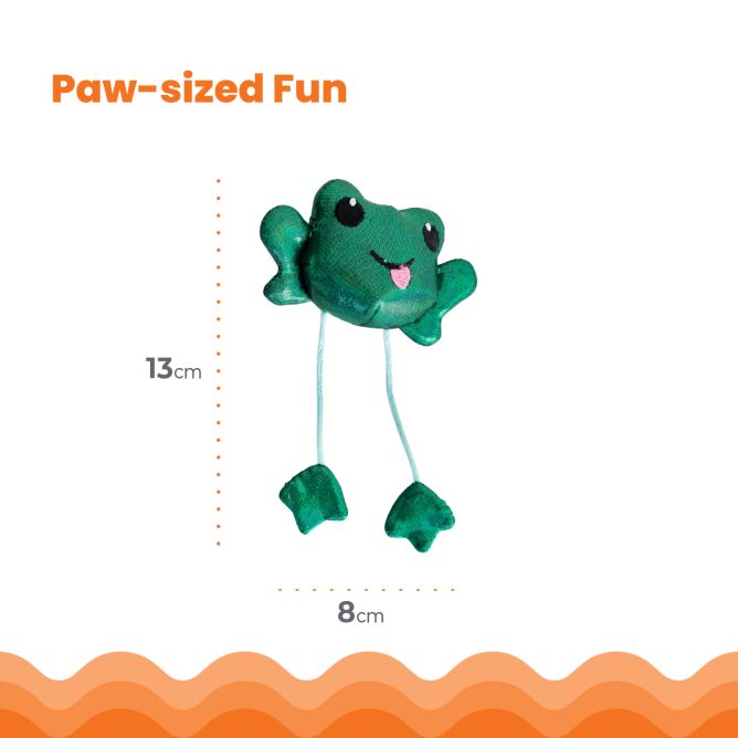 Rotaļlieta kaķiem Toss N Dangle Frog