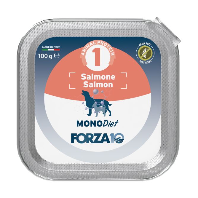 Forza10 MONODIET mitrā barība, lasis, 100g