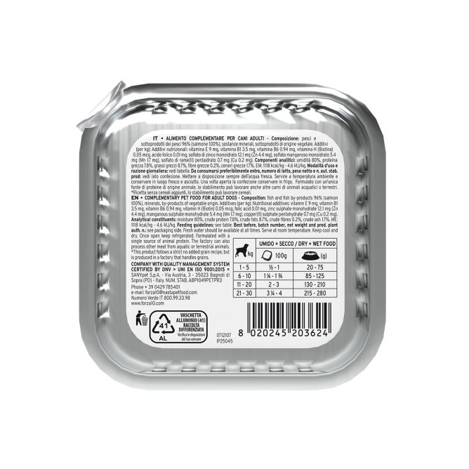 Forza10 MONODIET pastēte suņiem ar lasi, 100g
