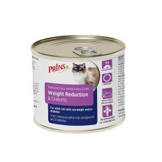 Prins NatureCare Diet Cat Weight Reduction&Diabetic mitrā barība kaķiem, 200g