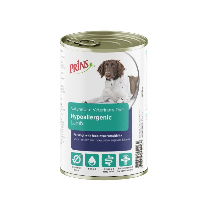 Prins NatureCare Diet Dog Hypoallergic Lamb mitrā barība suņiem, 400g