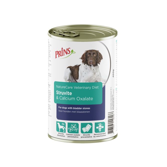 Prins NatureCare Diet Dog Struvite &Calciumoxalate mitrā barība suņiem, 400g