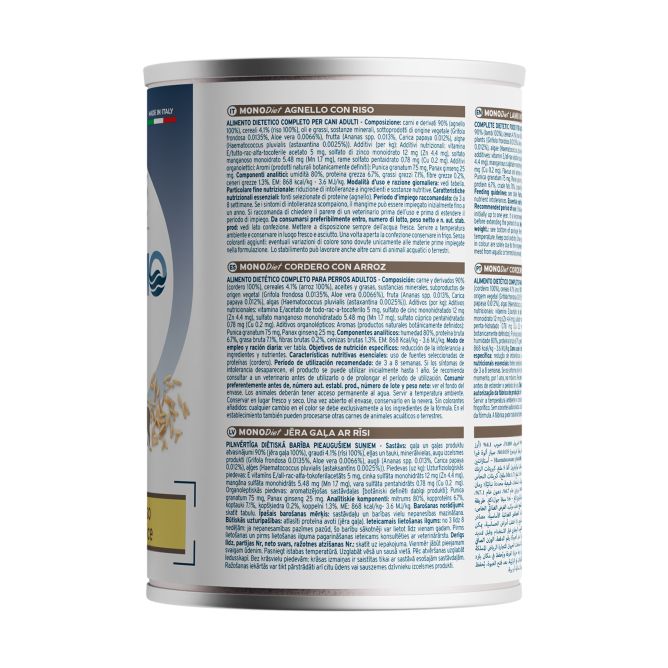 Forza10 MONODiet konservi suņiem, jērs ar rīsiem, 400g