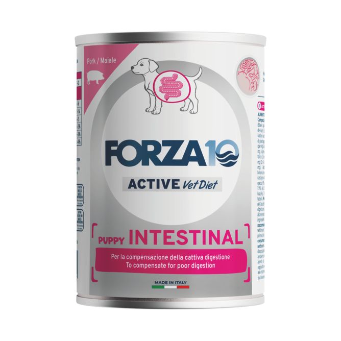 Forza10 Active VetDiet Puppy INTESTINAL mitrā barība kucēniem, 390 g