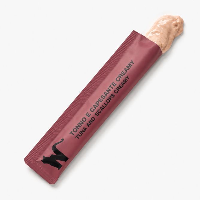Natural Code krēmīgais kārums kaķiem, tuncis un jūras ķemmītes, 4x14 g