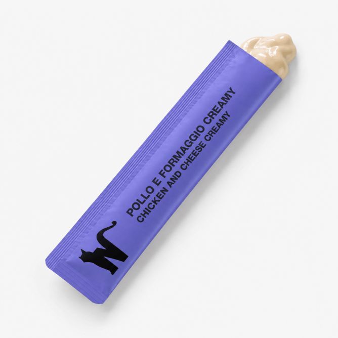 Natural Code krēmīgais kārums kaķiem, vista un siers, 4x14 g