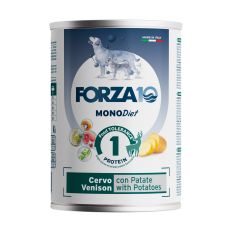 Forza10 MONODiet konservi suņiem, briedis ar kartupeļiem, 400g