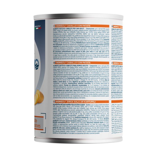 Forza10 MONODiet konservi suņiem, zirgs ar kartupeļiem, 400g