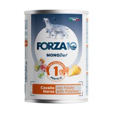 Forza10 MONODiet konservi suņiem, zirgs ar kartupeļiem, 400g