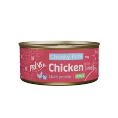 Prins Chunky Pate Vista ar tītaru -  mitrā barība kaķiem, 70g