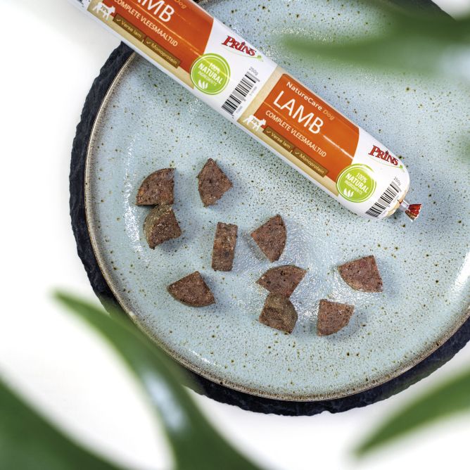 Prins NatureCare Dog Lamb mitrā barība suņiem, 250g