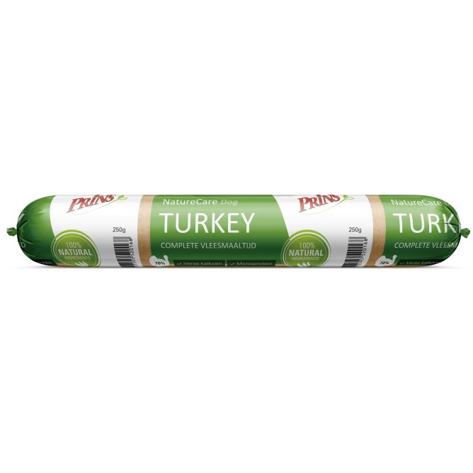 Prins NatureCare Dog Turkey mitrā barība suņiem, 250g