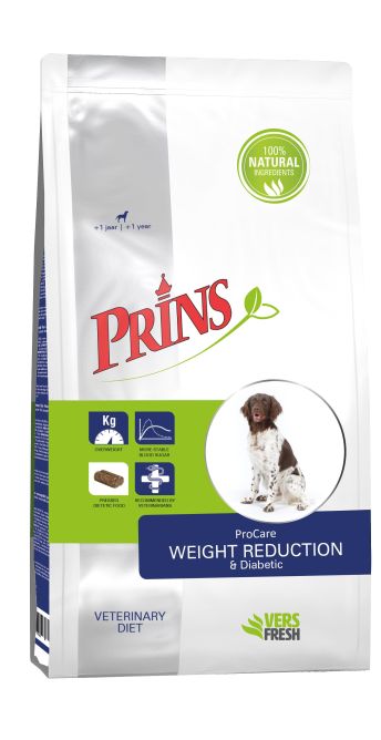 Prins ProCare Diet Pressed Weight Reduction&Diabetic sausā barība suņiem, 12 kg