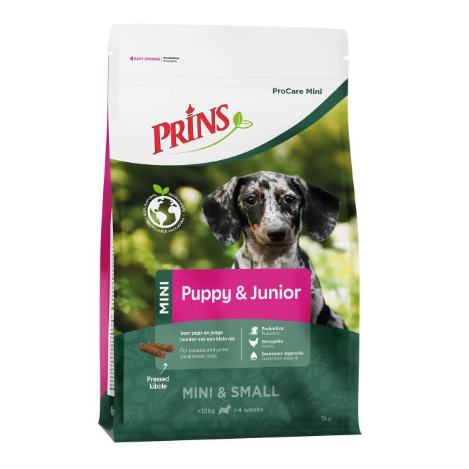 Prins ProCare Mini Puppy& Junior sausā barība kucēniem, 12kg