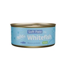 Prins Soft Pate Baltās zivis, mitrā barība kaķiem, 70g