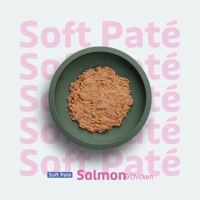 Prins Soft Pate Lasis un vista, mitrā barība kaķiem, 70g