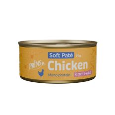 Prins Soft Pate Vistas gaļa,  mitrā barība kaķiem un kaķēniem, 70g