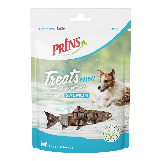 Prins Treats Mini Salmon kārumi suņiem, 120g