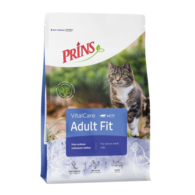 Prins VitalCare Adult Fit sausā barība kaķiem, 1,5kg
