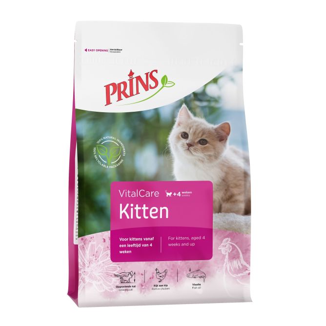 Prins VitalCare Kitten sausā barība kaķēniem, 4kg