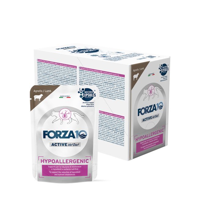 Forza10 Active VetDiet Hypoallergenic konservi kaķiem ar jēru, 80g