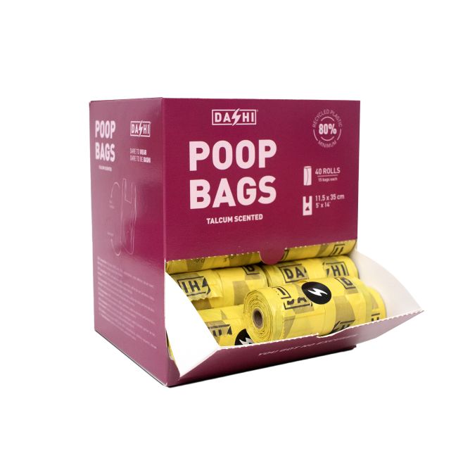 Dashi izkārnījumu maisiņi ar talka aromātu, 40 rullīši