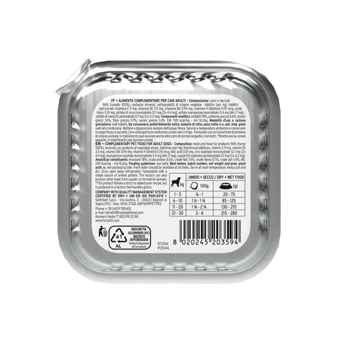 Solo Diet pastēte suņiem ar zirga gaļu, 100g